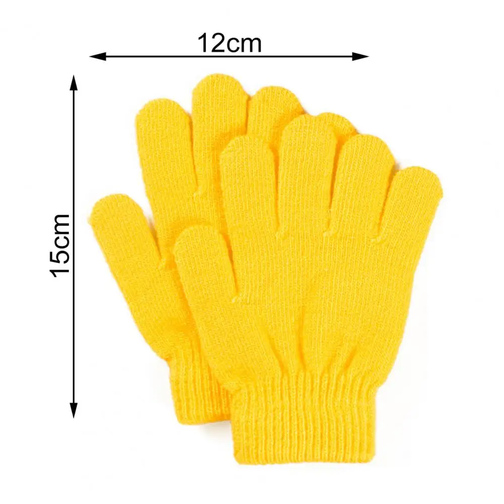 Winter Gloves Children Magic Stretchy Knitted Full Finger Girl Boy Kid Figure Skating Special