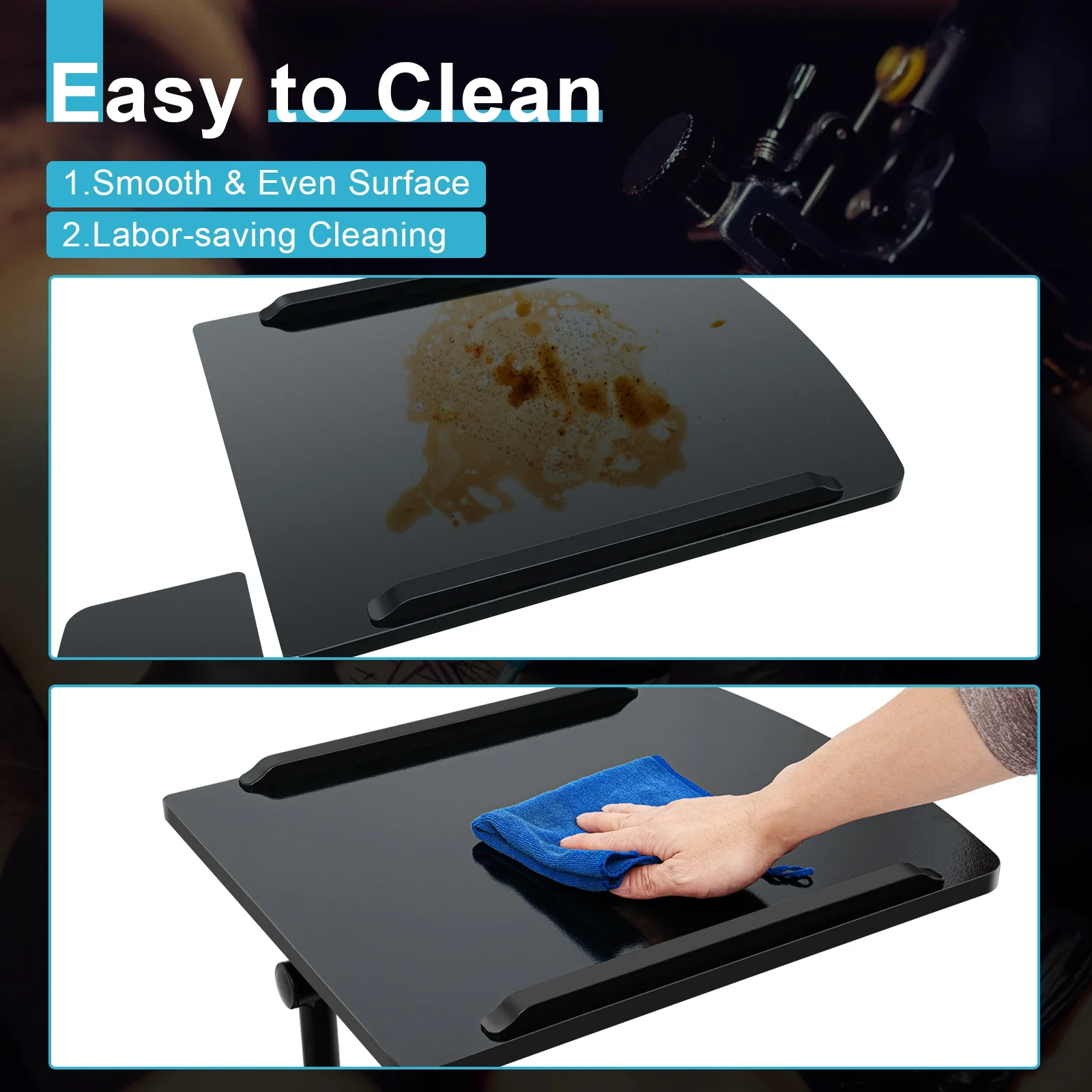 Adjustable Tattoo Station Table Rolling Tray Tattoo Workstation for Studio Beauty Salon Medical Shop Salon Furniture