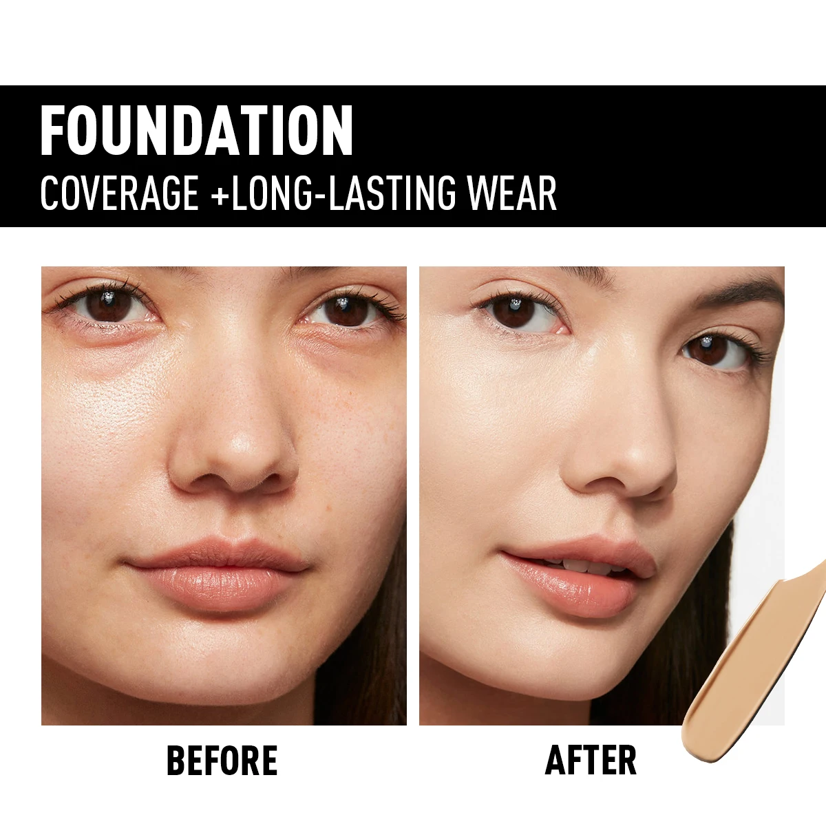 Description Picture 5 of item1PC Full Coverage, Covering Dark Circles, Natural,Concealer, Matte, Non-sticky, Liquid Foundation, Suitable for All Skin Types