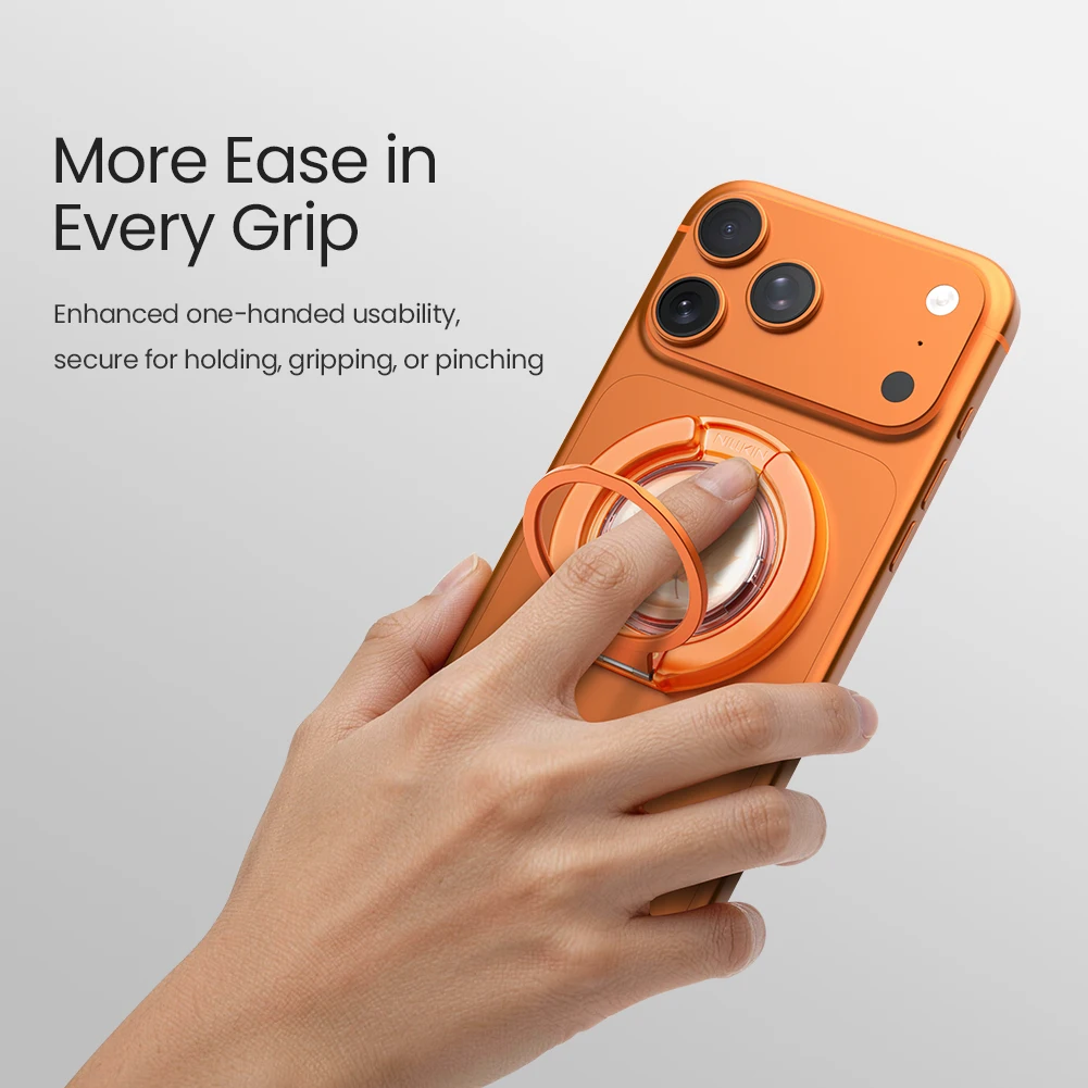 닐킨 아이스스냅 마그네틱 360 ° 회전식 손가락 링 휴대폰 홀더 스탠드 그립 (유니버설 폰 백 DIY 스티커 브래킷)