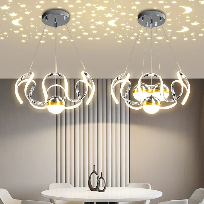 Lustre moderne élégant LED Lustre Art Design suspension salon cuisine plafonniers maison chambre décoration luminaire 4