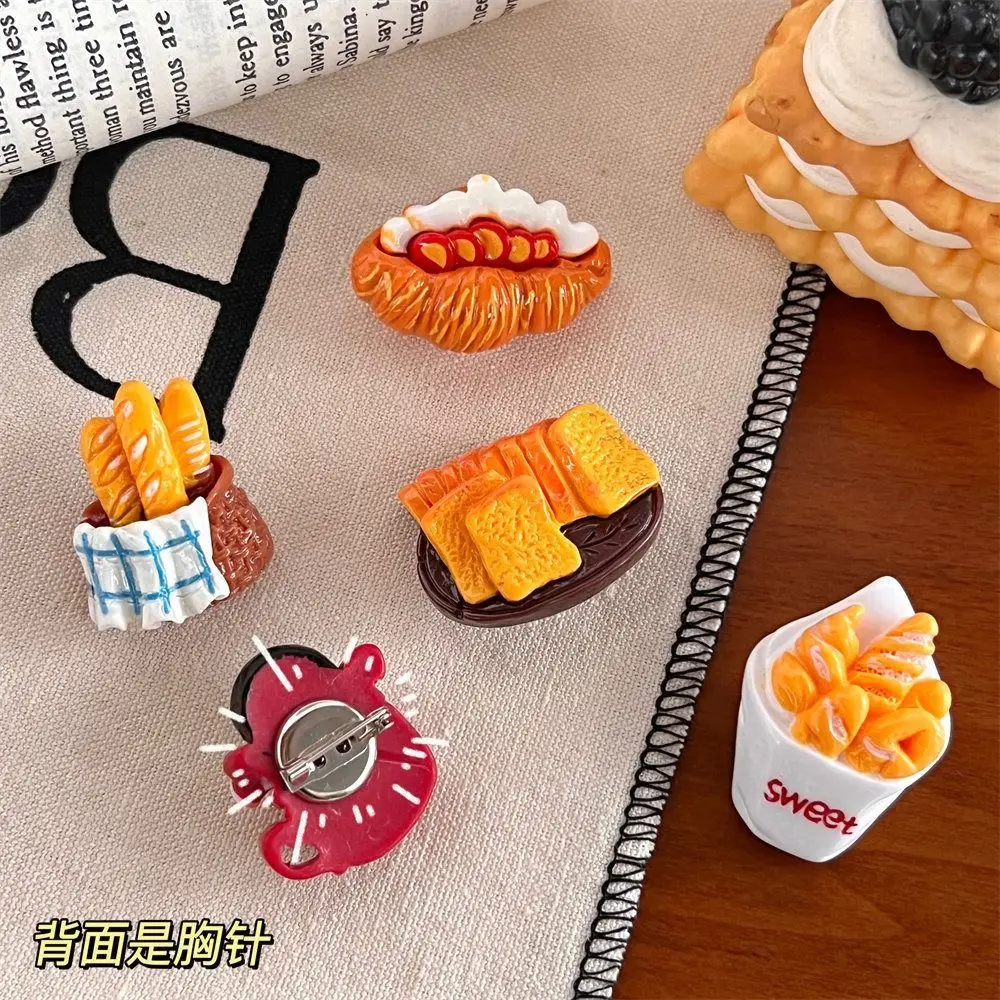 

Funny Simulated Bread Food Duckbill Clip Creative Toast Bangs Clip Hair Clip Cute Hair Accessories for Girls Students