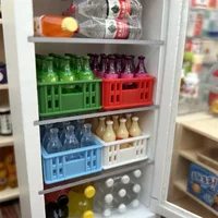 Dollhouse Miniature Food Play Model Mini Soda Milk Mineral Water Sprite Bottles Drinks Modle Kitchen Doll Play House Photo Props 2