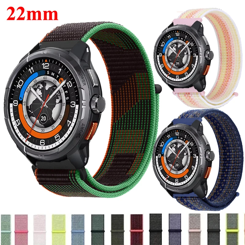 Premium 22mm Nylon Sport Loop Strap