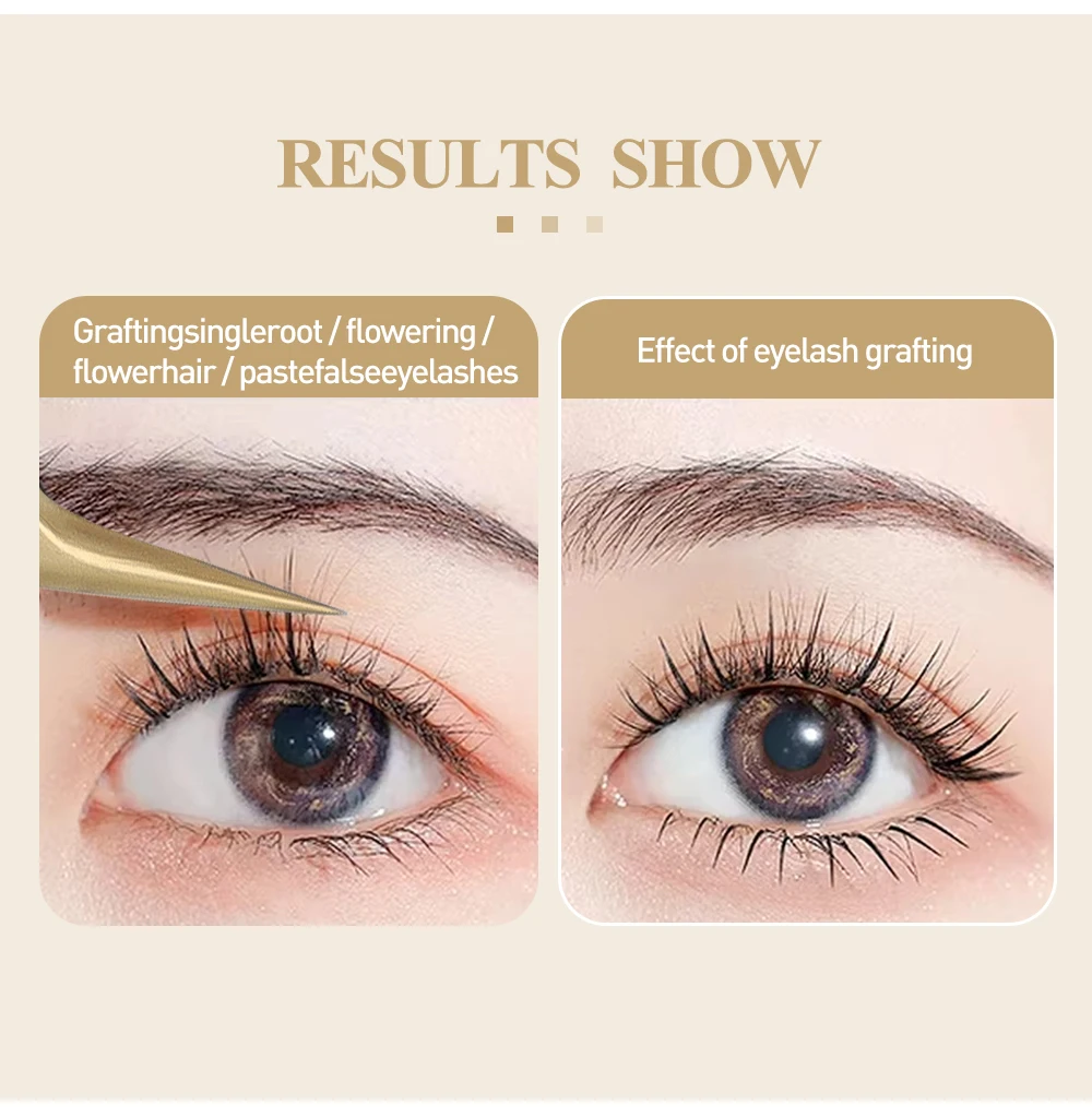 Sakurahana Präzisionspinzette mit Faserspitze, Wimpernverlängerung, Edelstahl, Goldgriff, Wimpern, rutschfest, Gold, Edelstahl – Detail 5
