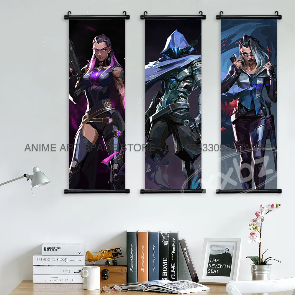 VALORANT Hanging Painting Game Posters Canvas Scrolls Pictures Wall Art  Home Decor Character Posters Children's Day Mural Gift - AliExpress, image size:1000x1000