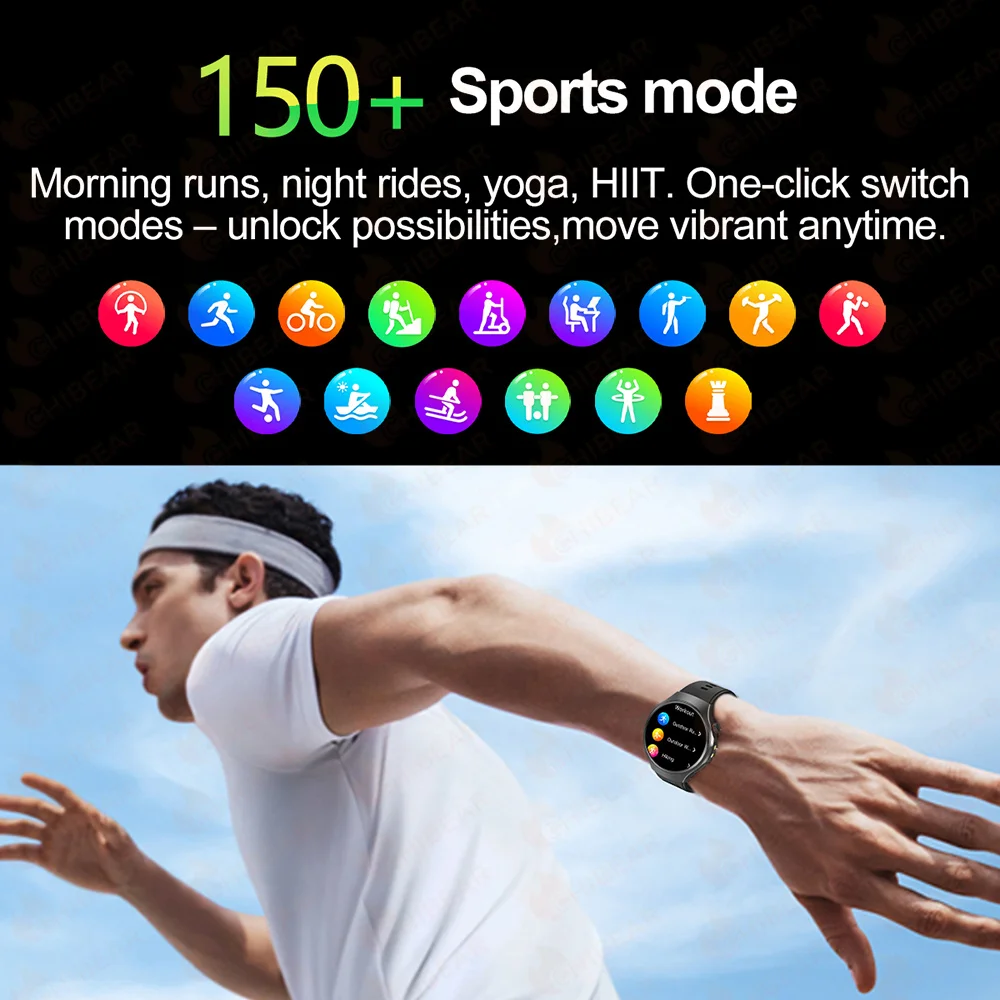 LED ������ �߿� ������ ����Ʈ �ð� ���� 1.53 ��ġ ȭ�� ��� �������� ��ȭ �ǰ� Smartwatch For HUAWEI 2025 New