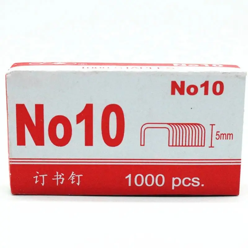 표준 스테이플, 미니 종이 바인딩 스테이플, 10 번 스테이플, 높이 5mm, 상자당 900, 학교 공부 사무용품