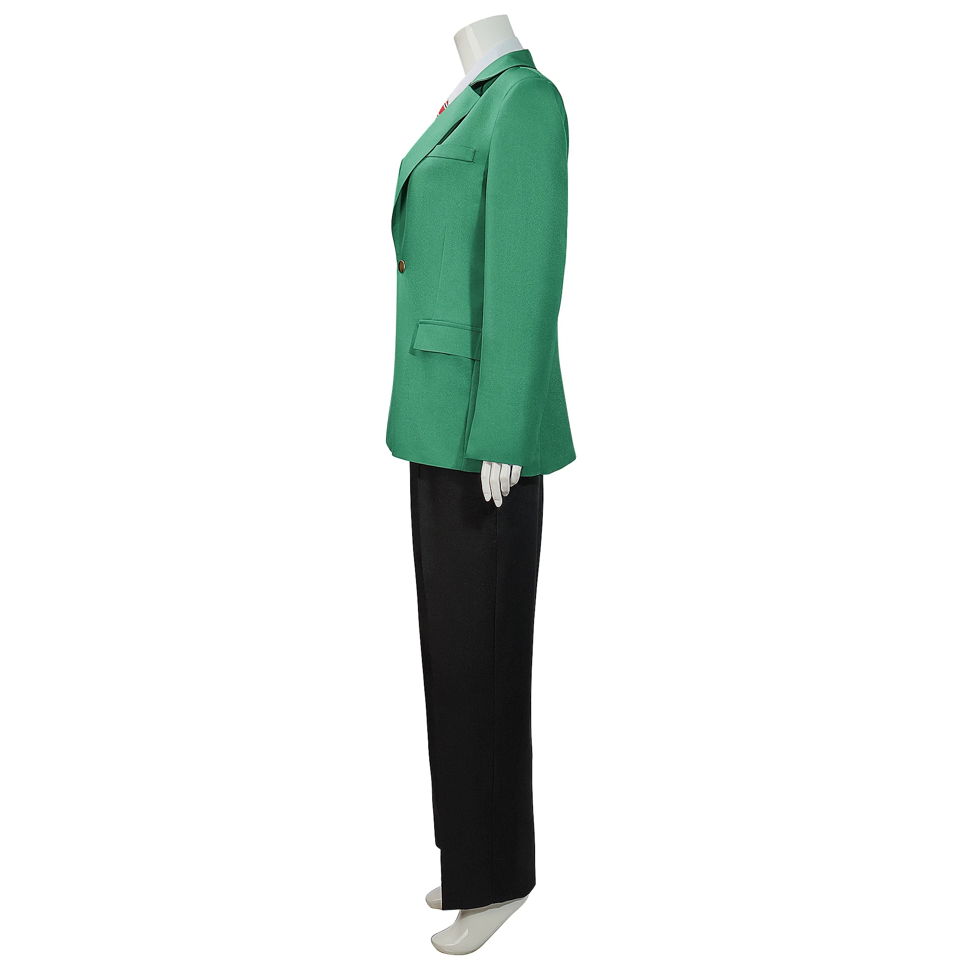 Tomo Aizawa Cosplay Costume Wig Anime Tomo-chan Is A Girl! Junichirou  Kubota Green School Uniform Skirt Spats Pants Women Man