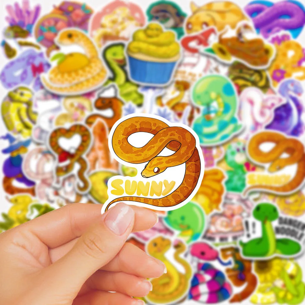 Cute Cartoon Animal Snake Stickers DIY Phone Laptop Luggage Skateboard Graffiti Decals Fun for Kid Toy 10/30/50PCS for cartoon stickers,decorative stickers,animal stickers,graffiti stickers,cartoon animal stickers