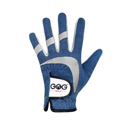Men's Blue Sport Fabric Breathable Golf Glove - Versatile - Size 27 XXL (Wear on left hand)