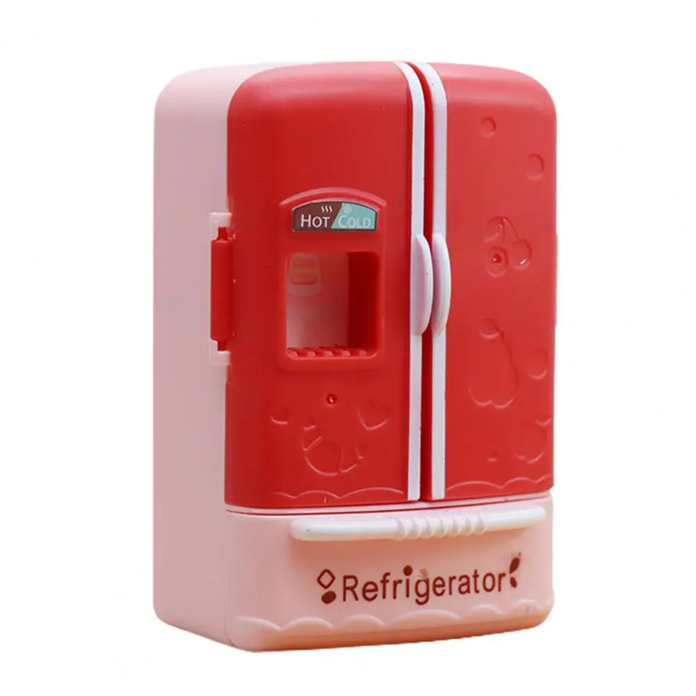 Mini Fridge Toy Cute Realistic Small Simulated Nice-looking Decorative Openable 1/12 Dollhouse Kitchen Furniture Food Toy for Mi