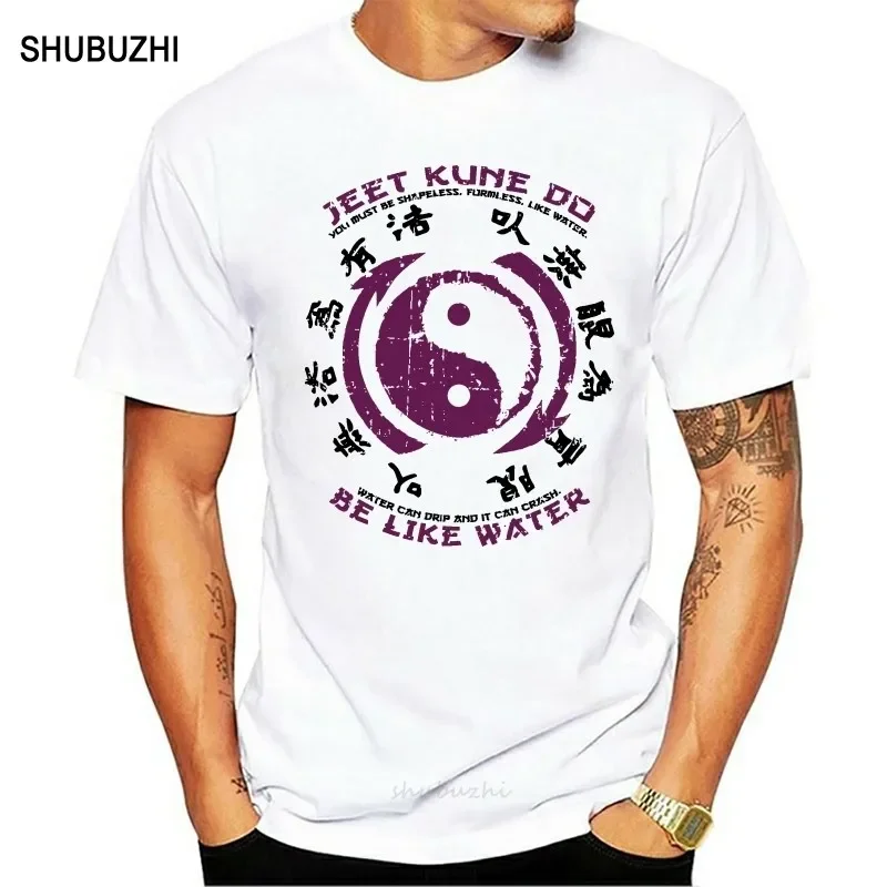 

Jeet Kune Мужская хлопковая футболка, летняя брендовая футболка европейского размера