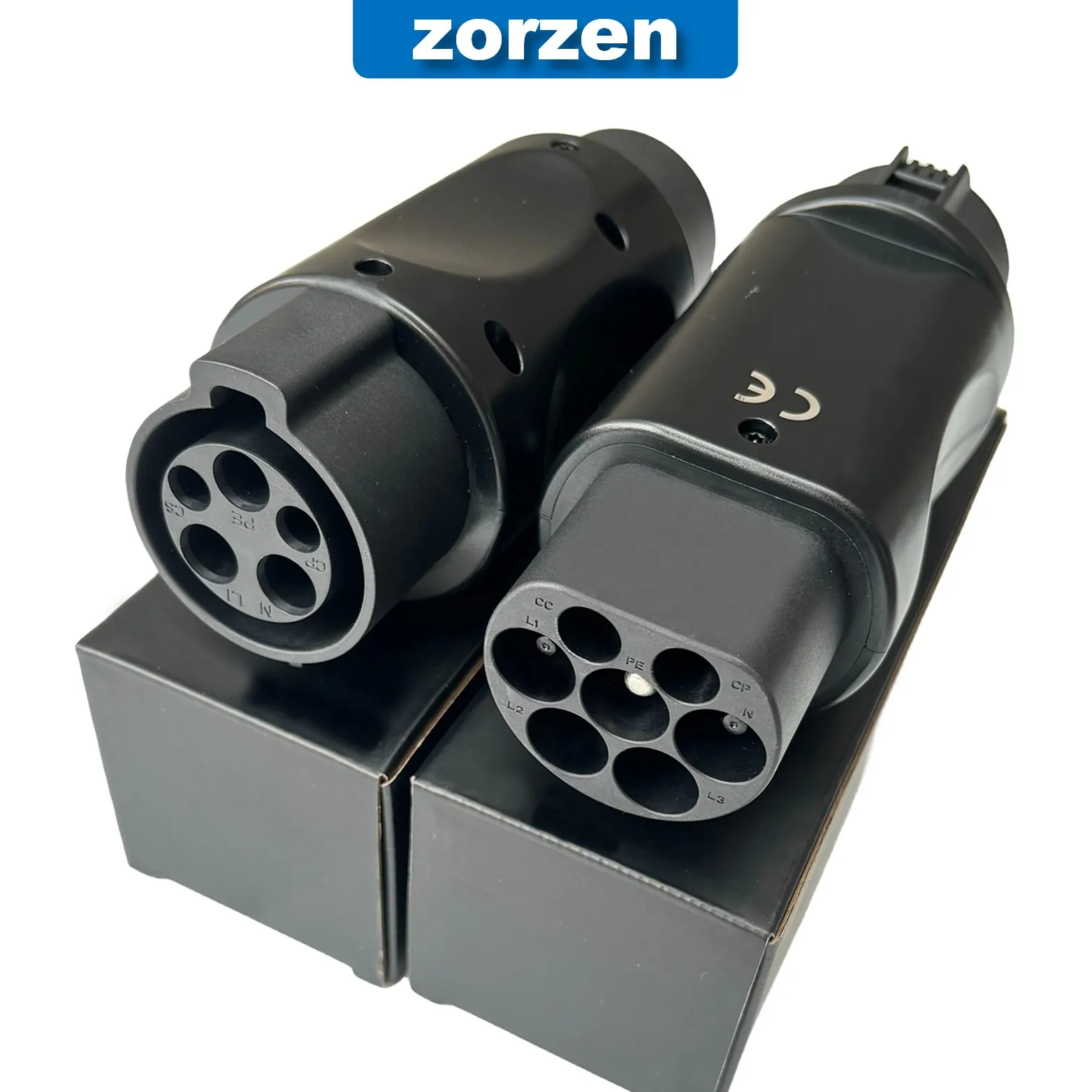 Type1 Om Gbt Adapter 32A Type 1 J1772 Lader Adapter Voor Chinese Versie Elektrische Auto Met Gb/T Opladen socket