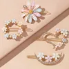 Top Daisy Rhinestone Hairpin Hair Clips 1