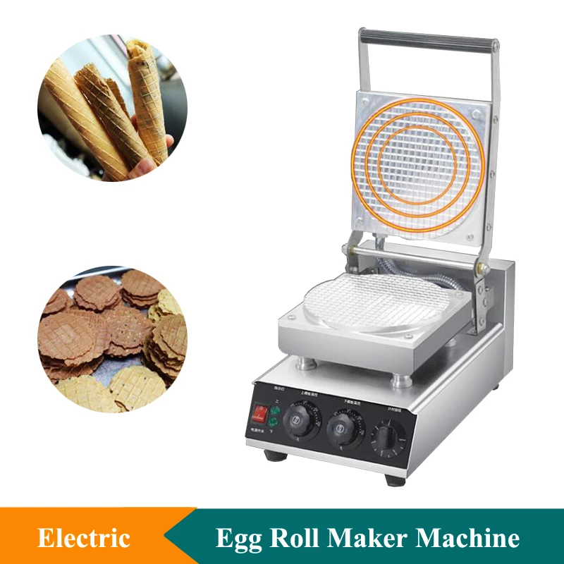 

Snack Machine Egg Roll Waffle Cone Maker Non-stick Pan Ice Cream Cone Machine 110V 220V Ice Cream Cone Waffle Maker Machine