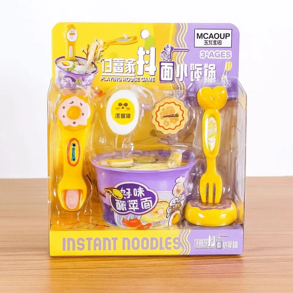 Simulated Ramen Feeding Early Education Kitchen Toys Food Feeding Toys Cartoon Desktop Ornament Play House Toys Children's