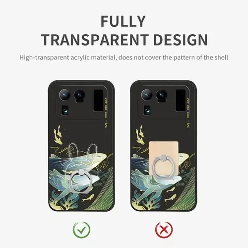 1/2/3/4pcs Transparent Cute Animal Round Phone Stand Foldable 360 Rotating Mobile Phone Ring Holder Smart Phone Accessories - Image 4