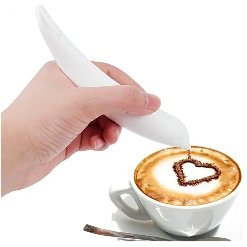 Description Picture 4 of itemElectrical Latte Art Pen for Coffee Cake Creative Cake Decoration Coffee Carving Pen Baking Tools Stencils Cafeteria Accesorios