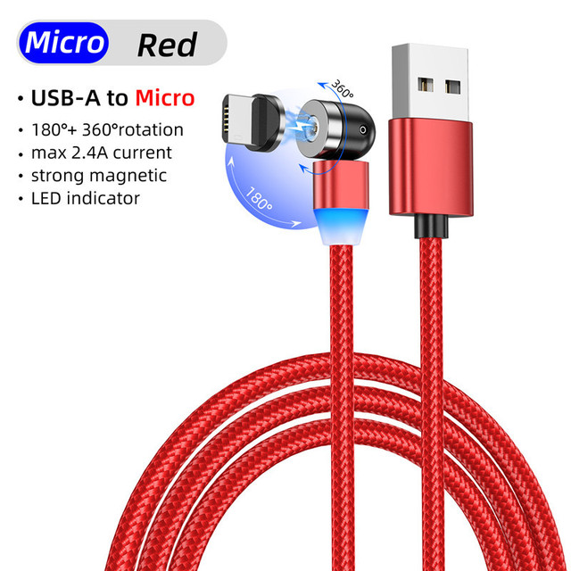 In1 Magnetic Luminous Lighting Charging Cable Mobile Phone Cable USB Type C Cable For Xiaomi Samsung LED Micro USB C Wires