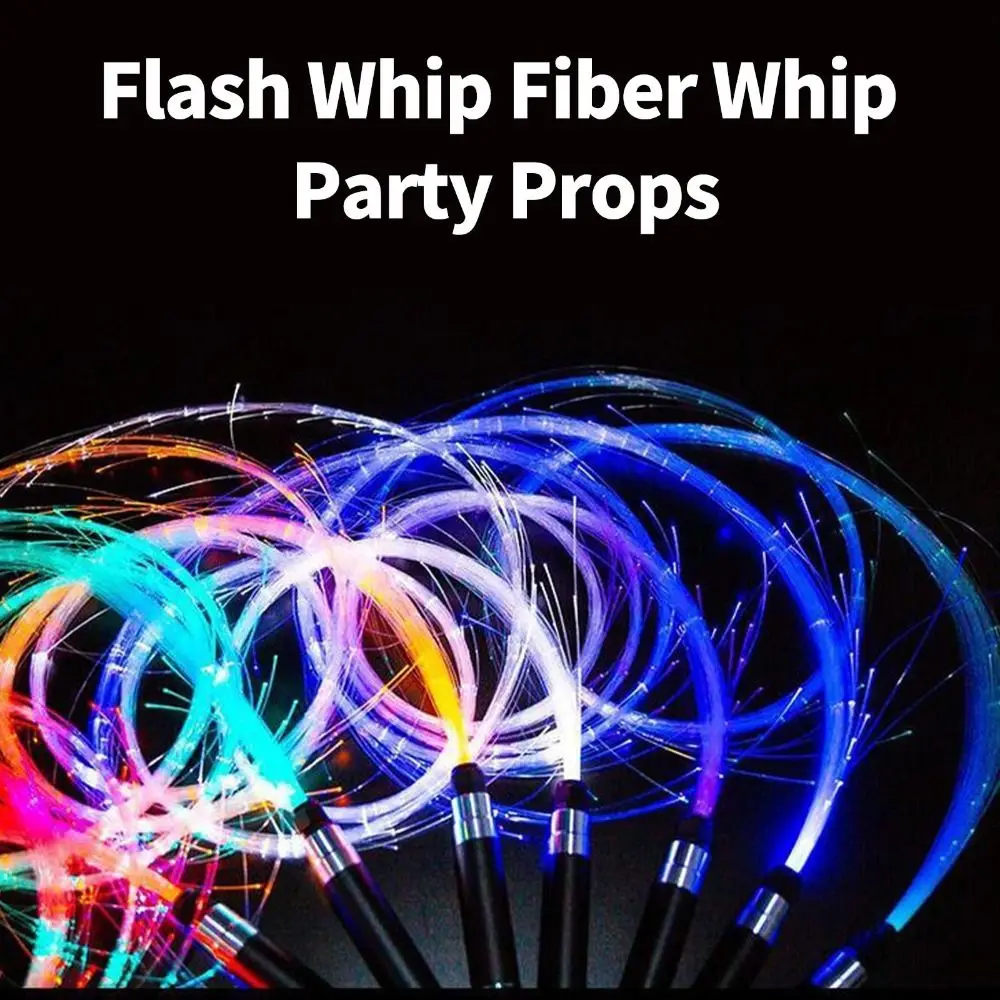 

Luminous Toys Light Toys Flash LED Lights Kids Toy For Dance Party Lighting Show Fiber Optic Whip USB Rechargeable Hand Rope