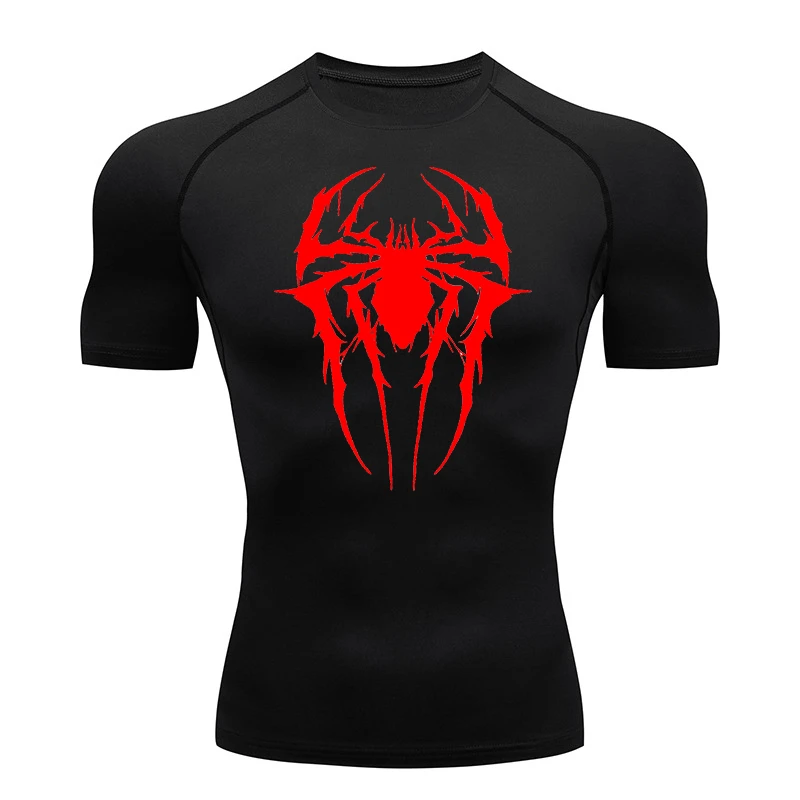 Shirt Korte Mouw AODECCIE Heren Spider T-shirt Ademend