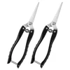 2 Pcs Stainless Steel Garden Pruning Shears Ergonomic Handles Neat Cutting Scientific Angle Rust Proof Easy 2
