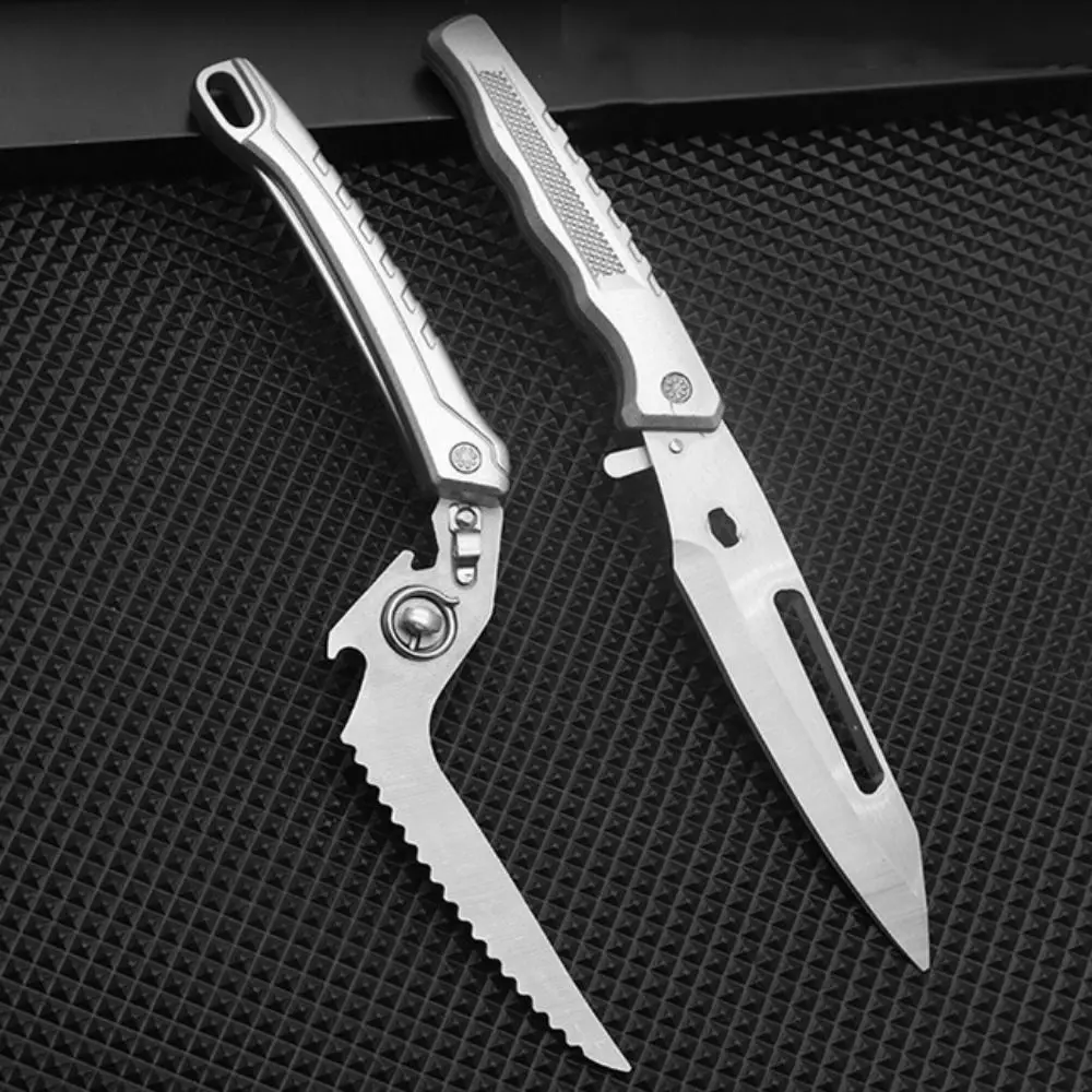 Removable Chicken Bone Scissor with Safety Buckle Stainless Steel Barbecue Scissor Non-slip Handle Kitchen Scissor Outdoor