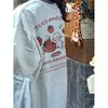 Pure Cotton White ort Sve T-irt Women's Loose Fit Mid-Length Korean Sle round Ne Casual Comfortable Summer Top