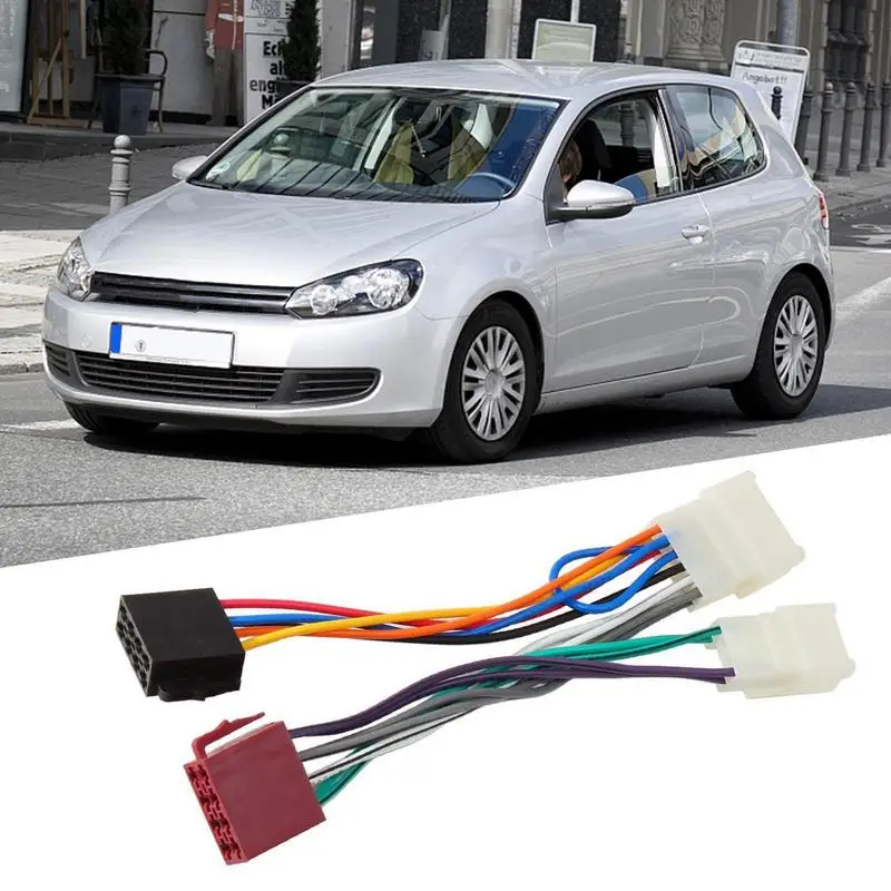 

Universal Car Adapters Wire Harness Adapter Radios ISO Type Wiring Harness Car Radio Accouterment Connector Wire Plug Kit