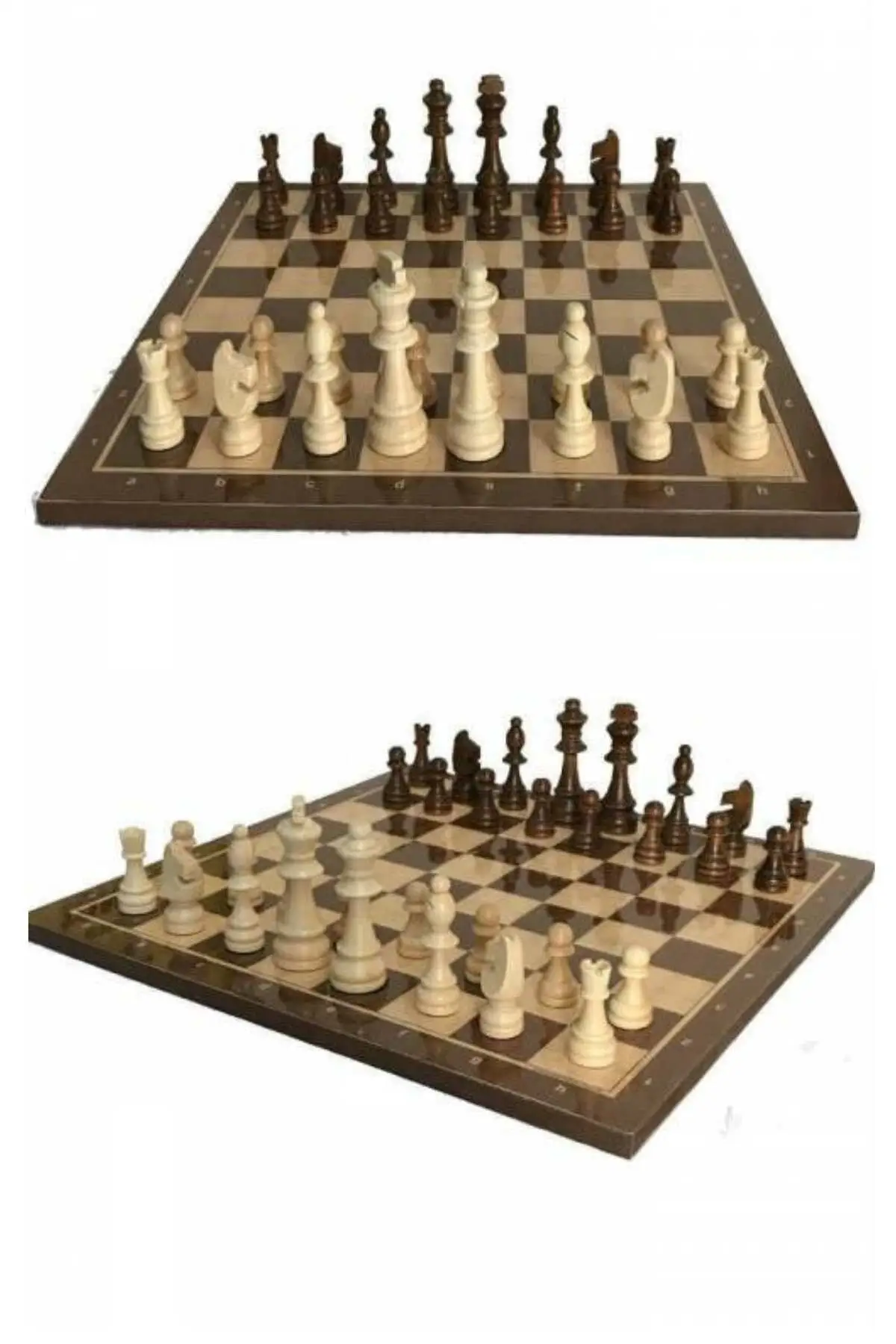 

Luxury Walnut Wood Chess Set Figure Checkers Large Size Stone Playgroups Hobby & Fun Life