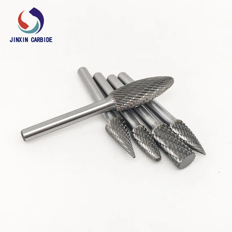 5PCS 6mm for 1 set Double Cut Solid Rotary Carbide Burr Set for Die Grinder Drill Metal mobile tool chest