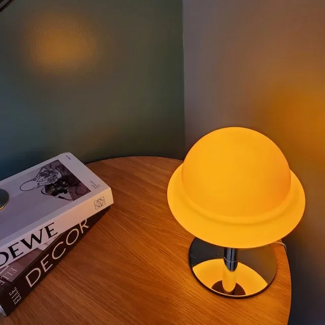 Description Picture 5 of itemGlass Table Lamp Simple LED Light Bedroom Bedside Lamps Decoration Living Room Home Lighting Desk Lamp Creative Night Light