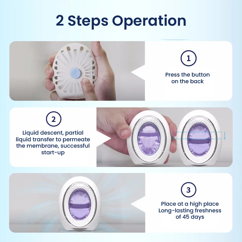 Original Febreze Small Space Air Fresher Odor Eliminator Toilet Deodorant Light Fragrance Remove Bad Odor Home Office Use
