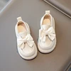 Children Leather Shoes Chunky Solid Color Stylish Kids Shoe Spring Bowknot Morden Daily School Comfy Girl's Mary Janes 26-36 6