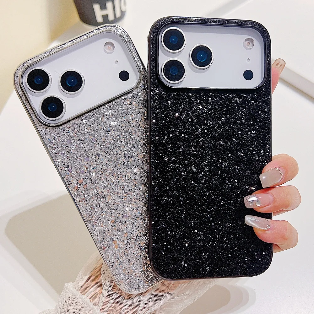 Luxurious Shimmering Glitter Plating Phone Case in Vibrant Colors