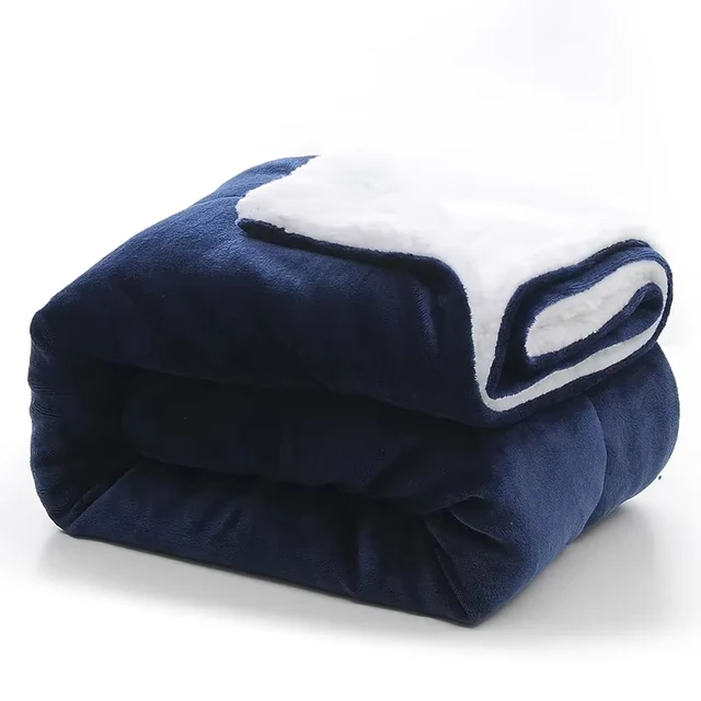Large Sherpa Fleece Blanket – Double Thick Soft & Warm Throw for Bed or Sofa 5