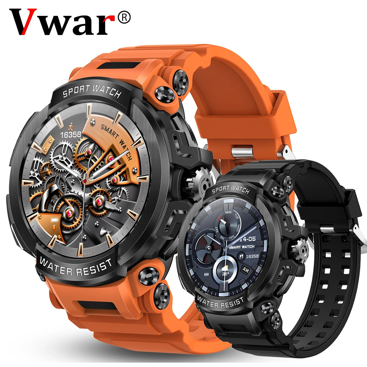 

Military Smart Watch Men Android Sports GPS Route Track Bluetooth Call Fitness Tracker 600mAh IP68 Waterproof Smartwatch 2023