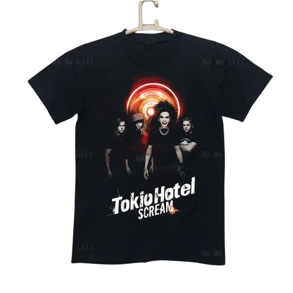 Rare Tokio Hotel Album Scream Sport T-Shirt Uomo