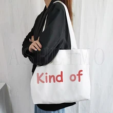 

Women's Bag Casual Large Capacity Shoulder Bags Tote Bags Shopper Canvas Creative Letter Fashion Harajuku Print Ulzzang Handbags