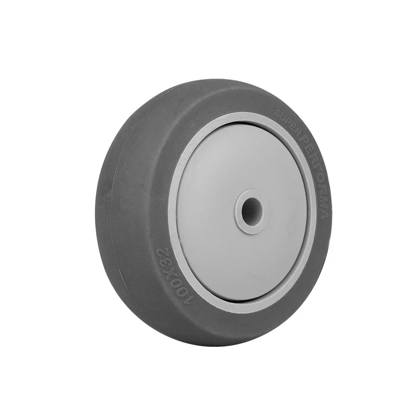 4 Ruote TPR Per Carrello Ø 2 Pollici - Foro 8.5mm, Grigie E Blu, Uxcell, Nuove