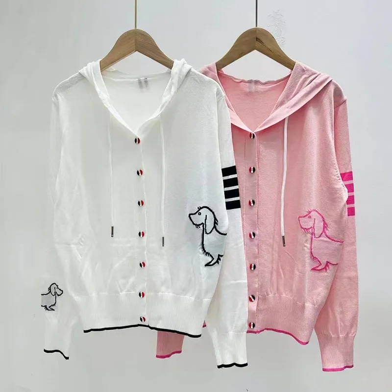 

Новинка 2024, женский модный кашемировый свитер с вышивкой, Женский Повседневный Кашемировый Кардиган с длинным рукавом и круглым вырезом