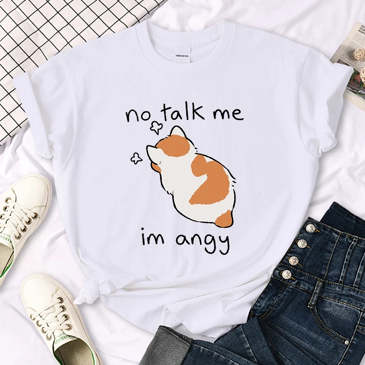 No Talk Me Im Angy // Angry Kitty Meme, Fluffy, Kawaii Art Print