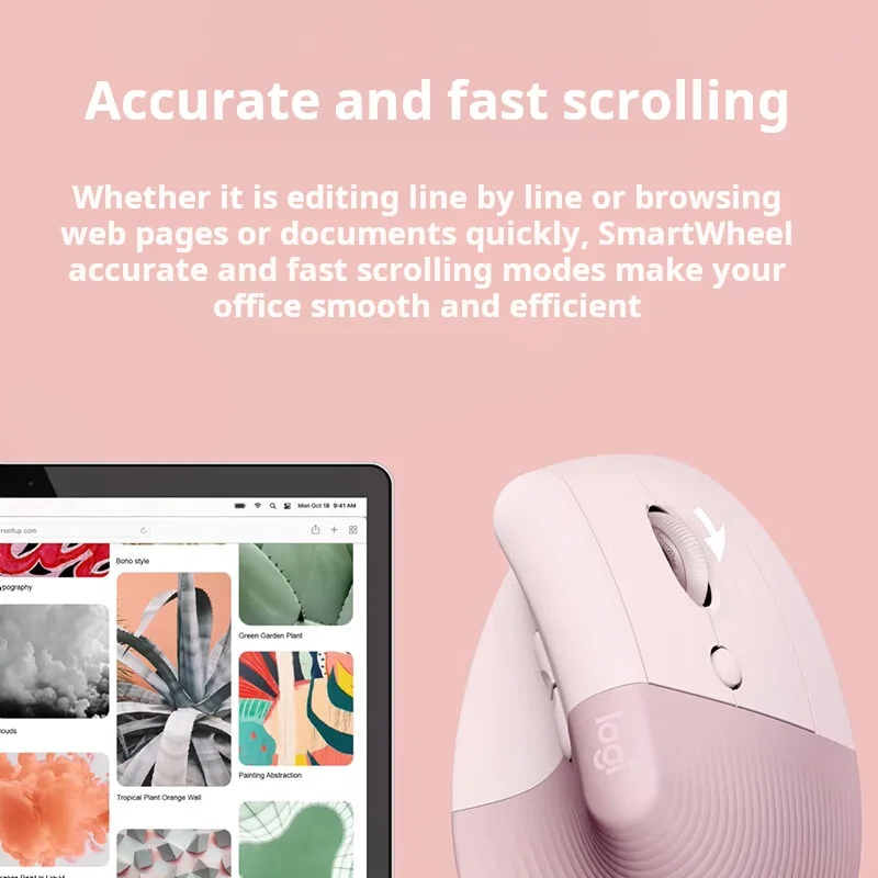 Logitech Lift Ergonomic Bluetooth Wireless Mouse Vertical Mouse Small Business Office 3 Devices Switch In Seconds