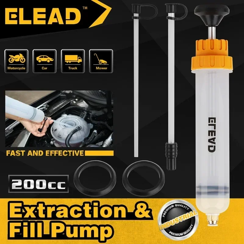 1pc Oil Fluid Extractor Filling Oil Change Syringe Bottle Transfer Automotive Fuel Extraction Pump Hand Tool Extractor Pump
