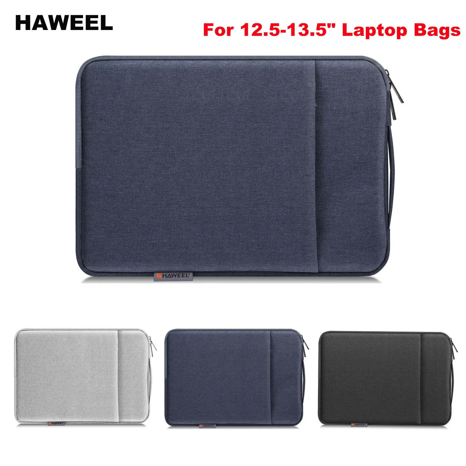 HAWEEL Laptop Sleeve Case Zipper Briefcase Bag with Handle for 12.5-13.5 inch Laptop