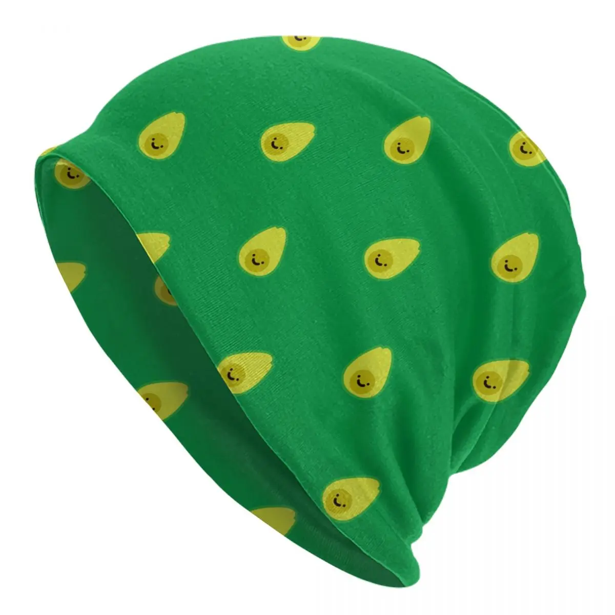 

Cartoon Fruits Avocado Caps Casual Men Women Outdoor Skullies Beanies Hats Spring Warm Dual-use Bonnet Knitting Hats