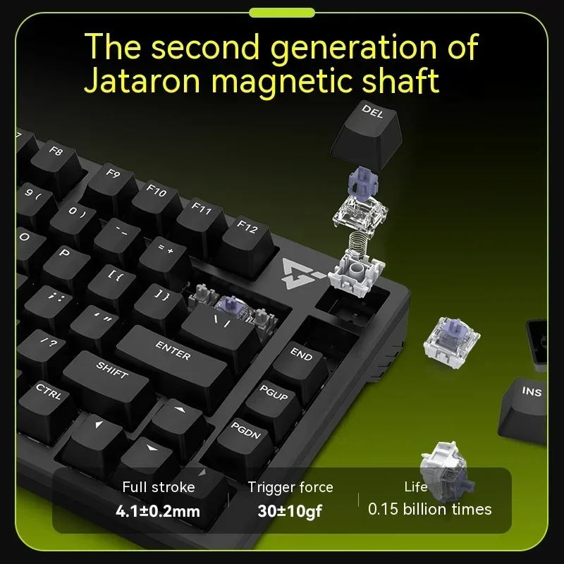 Vxe Atk Atk75 White Keyboard Magnetic Switch Mechanical Keyboard E 