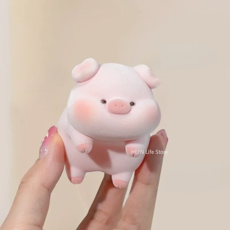 Computer Monitor Decoration Flocking Panda Dog Computer Display Screen Animal Model Desk Ornament Elephant Center Console Doll