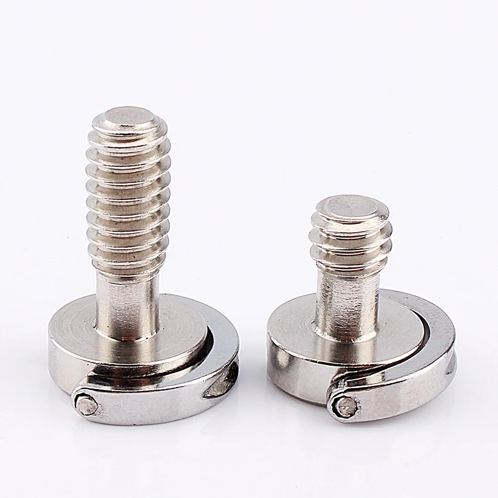 1/4" DRing Screw Stainless Steel For Camera Tripod Quick Release Plate camera tripod plate camera mount plate camera base plate Monopod
